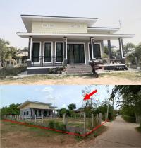 บ้านเดี่ยวหลุดจำนอง ธ.ธนาคารอาคารสงเคราะห์ นครราชสีมา พิมาย กระเบื้องใหญ่