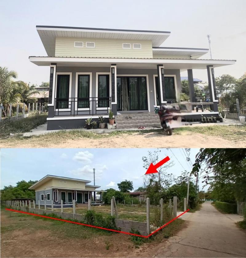 บ้านเดี่ยวหลุดจำนอง ธ.ธนาคารอาคารสงเคราะห์ นครราชสีมา พิมาย กระเบื้องใหญ่